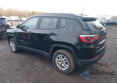 2018 Jeep Compass Sport 4X4 z USA, uszkodzony, nr VIN 3C4NJDAB5JT103865